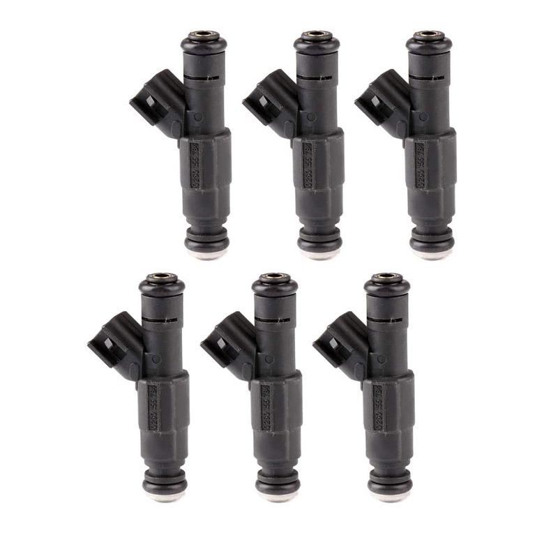 6PCS 0280155784 0280155974 Fuel Injectors Set 6 PCs Upgrade for Jeep 1999-2004 4.0L I6