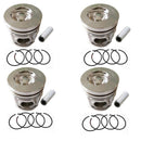 New 4 Sets STD Piston Kit With Ring 04255214 04501352 For Volvo D5D Engine 108MM
