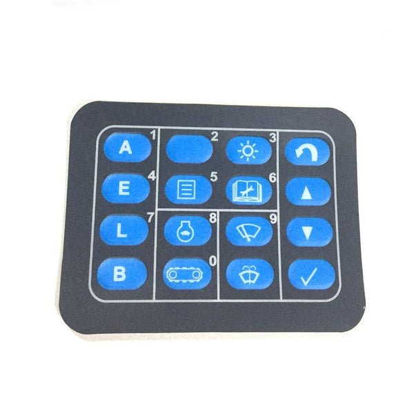 10pcs PC200-7 Monitor Surface PC200-7 Monitor Key Paster For Komatsu Machine