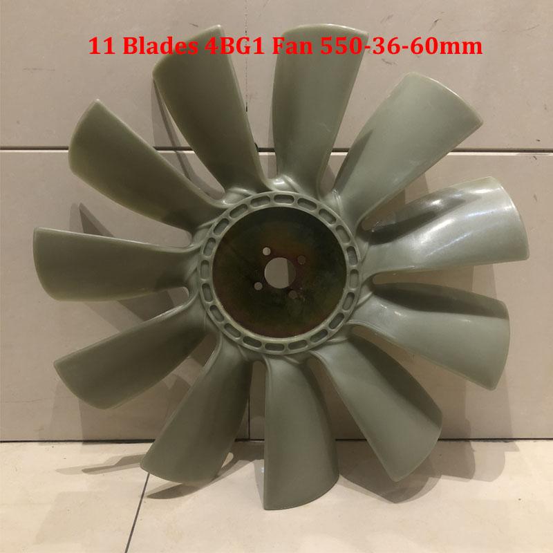 11 Blades 4BG1 Diesel Engine Cooling Fan Blade 8-97161599-0 FITS KOBELCO SK120-6