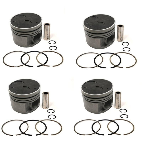 New 4 Sets STD Piston Kit With Ring 12010-2S615 For Nissan QD32 Engine 99.2MM