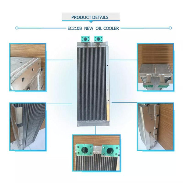 Fits Volvo EC210B excavator 14549880 Hydraulic oil cooler