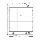 Water Tank Radiator 14X-03-11314 for Komatsu D65EX-12 D65EX-12 D85E-SS-2 Bulldozers