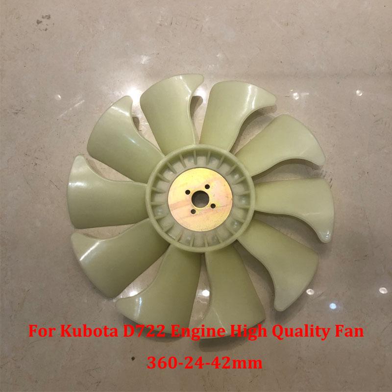 High Quality 10 Blades Fan For Kubota D722 Engine 16219-74110