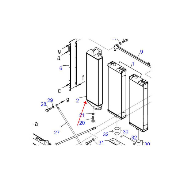 17A-03-41122 17A0341122 OIL COOLER For D155A D155AX