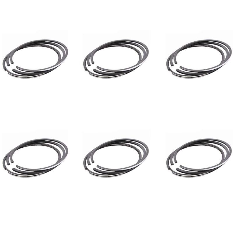 New 6 Set 2.5*2*4.0 mm Piston Ring for Mitsubishi S6E S6E2 Diesel Engine