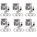 New 6 Sets STD Piston Kit With Ring 374-7389 450-5996 For Caterpillar C7.1 Engine 105MM