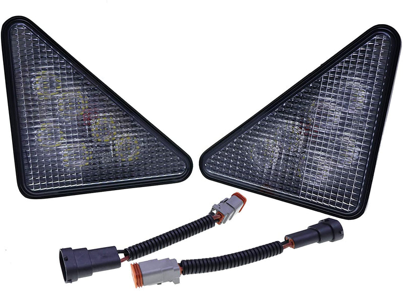 LED Headlight Kit 7259523 7259524 Compatible with Bobcat Loader 751 753 763 773 863 864 873 883 963 A220 A300 S130 S150 S160 S175 S185 S205 S220 S250 S300 S330 T140 T180 T190 T200 T250