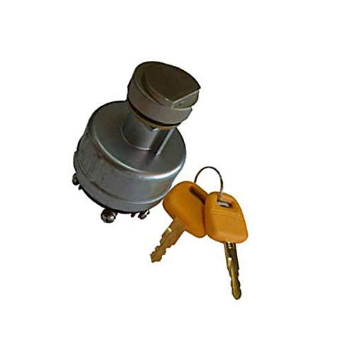 Key Starter Ignition Switch For Hitachi Excavator EX200-1 with 6 Pins 2 Keys