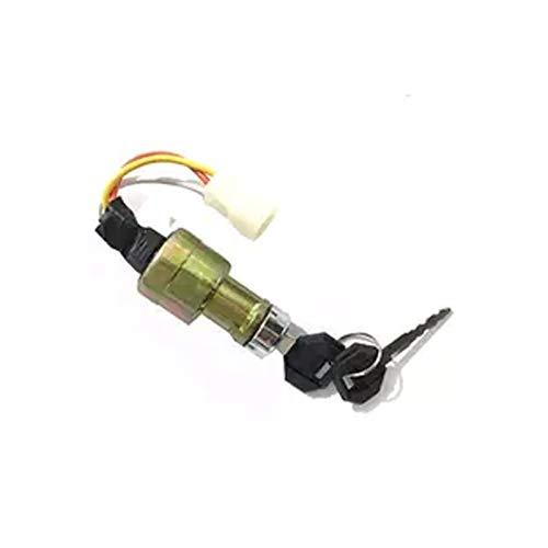 Compatible with Ignition Switch W/Keys 194215-52110 for Hyundai HSL610 OId Skid Steer Loader