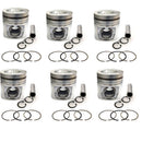 New 6 Sets STD Piston Kit With Ring 3907156 For Cummins 4BTA 6BTA Engine 102MM