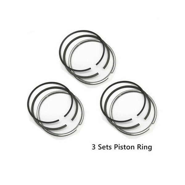 3PCS STD Piston Ring for Yanmar 3D66 3TN66 3TNV66 3TNA66 3TNE66