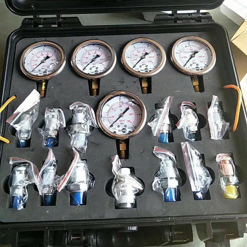 Hydraulic Pressure Gauge Set Diagnostic Test Kits For Excavator Engine Parts