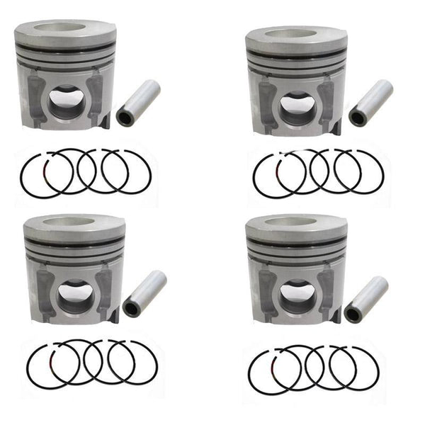 New 4 Sets STD Piston Kit With Ring 23411-45000 For Hyundai D4DA Engine 104MM