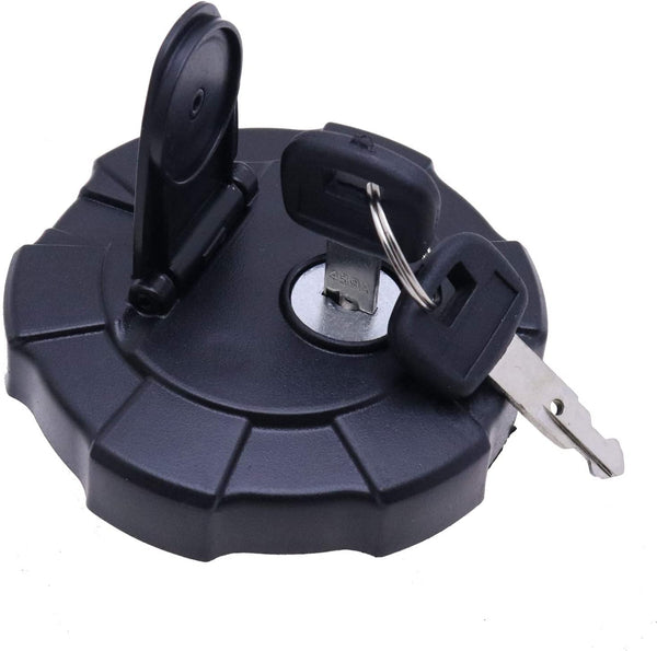 Fuel Cap with 2 Keys 172122-14301 Compatible with Caterpillar Kubota IH Yanmar Mini Excavator Fuel Cap Part No 072991059 KX91-3S RD411-51122 VIO Series