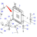 Water Tank Radiator 416-03-21140 for Komatsu WA100 WA100SS WA100SSS WA120 WA120L WR11 Wheel Loaders