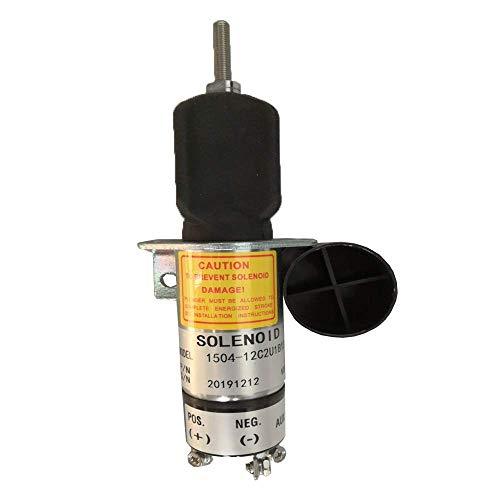 Fuel Shutoff Solenoid 1504-12C2U1B1S1A 12V for Woodward Synchro Start with 3 Terminals