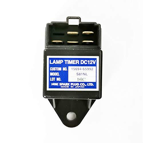 Compatible with Genuine NGK Glow Plug Lamp Timer 12V Time Relay for Kubota 15694-65992 S81NL