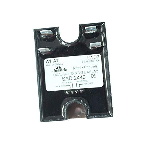 New Dual Solid State Relay SSR 4-15VDC Input 280VAC 40A Replace Crydom D2440D