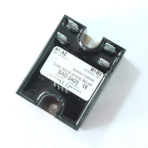 New Dual Solid State Relay SSR 4-15VDC Input 280VAC 25A Replace Crydom D2425D