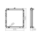 4429250 Aluminum Radiator For Hitachi Excavator ZAX330-3G ZAX350-3G