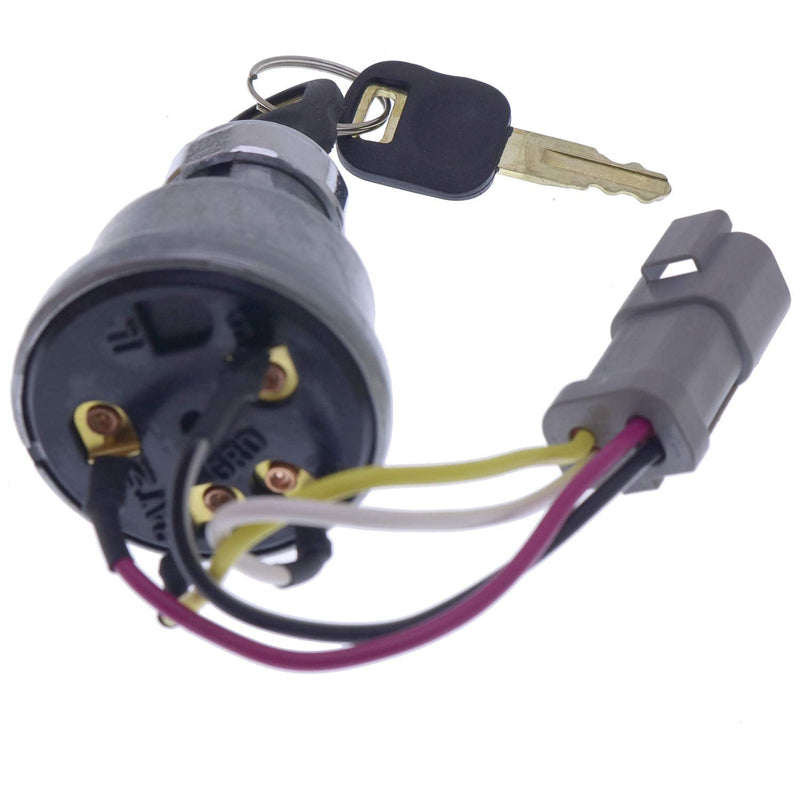 142-8858 Ignition Switch with 2 Keys for Caterpillar 257B Cat D6T 247B D6R D6T 267B 906 246B 242B 267B 216B 226B