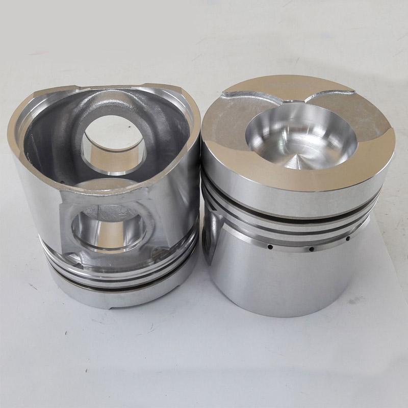 4PCS Construction Machinery PC220-2 PC220LC-2 Excavator 4D105 Diesel Engine Repair Kit Cylinder Piston 6137-32-2110 6137-32-2010