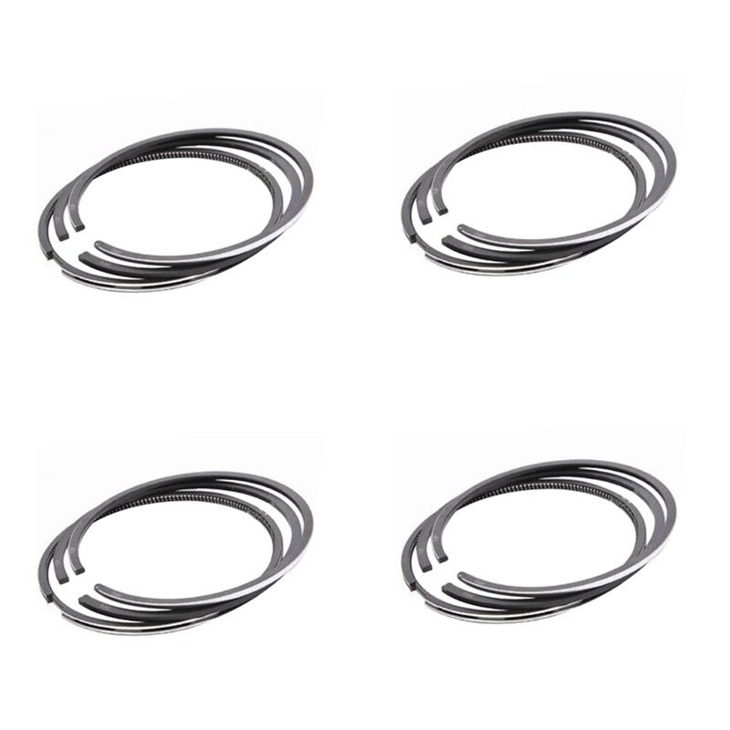 For Hyundai Mini Excavator R80-CR-9 Yanmar Engine 4TNE98 Komatsu Engine 4D98E Piston Ring 4 Units 1 Set