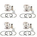 4 Sets STD Piston ( Clip & Pin) & Ring 123900-22080 for Yanmar Komatsu 4TNE106 Engine S4D106 106MM