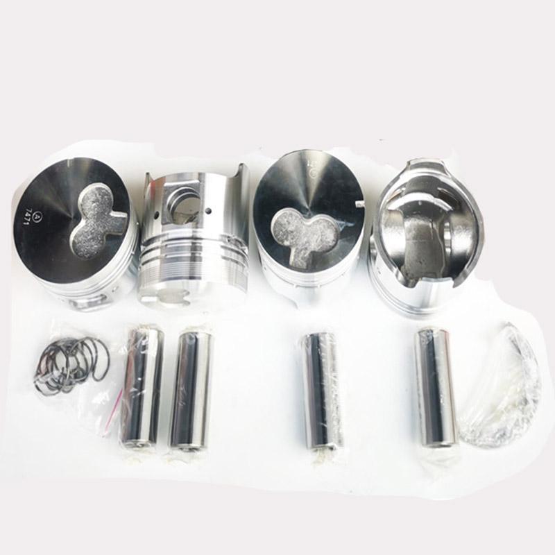 New 4 Sets STD Piston Kit With Ring 8-94619-747-1 For Isuzu 4FE1 Engine 76.3MM Iseki TA290 TA320 Tractor