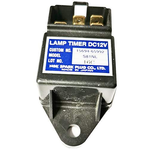 Compatible with Genuine NGK Glow Plug Lamp Timer 12V Time Relay for Kubota 15694-65992 S81NL