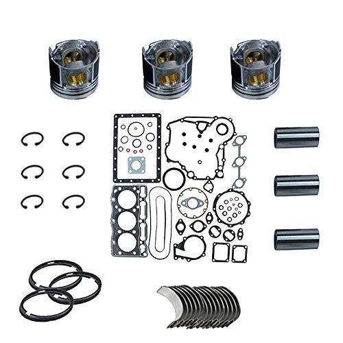 Gasket Set+Piston+Ring+Bearings+Washer for Mitsubishi L3E-W231KBS New Holland