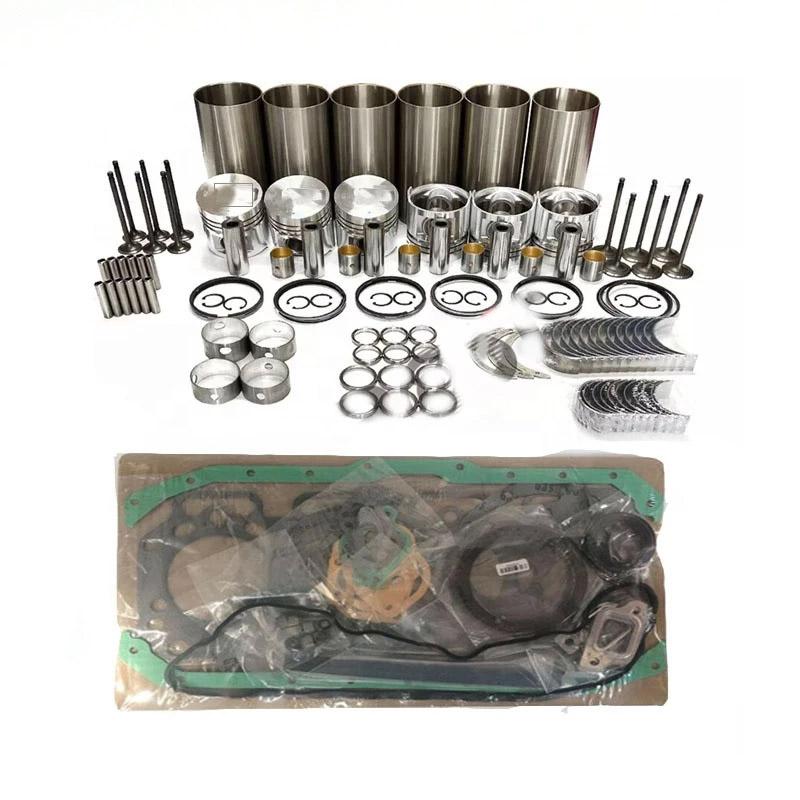QSL9 Repair Kit With Full Gasket Set Piston Rings Bearing Valves For Excavator Engines