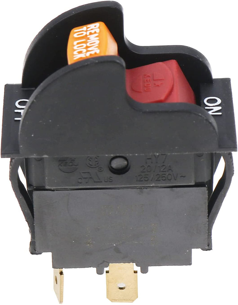 On-Off Toggle Switch SW7A 489105-00 for Delta 11-900 11-950 11-980 11-985 11-990 14-040 17-900 DP400 DP300L 17-950L Drill Press 34-670 36-600 36-977 36-978 36-980 36-981 TS200LS Table Saw