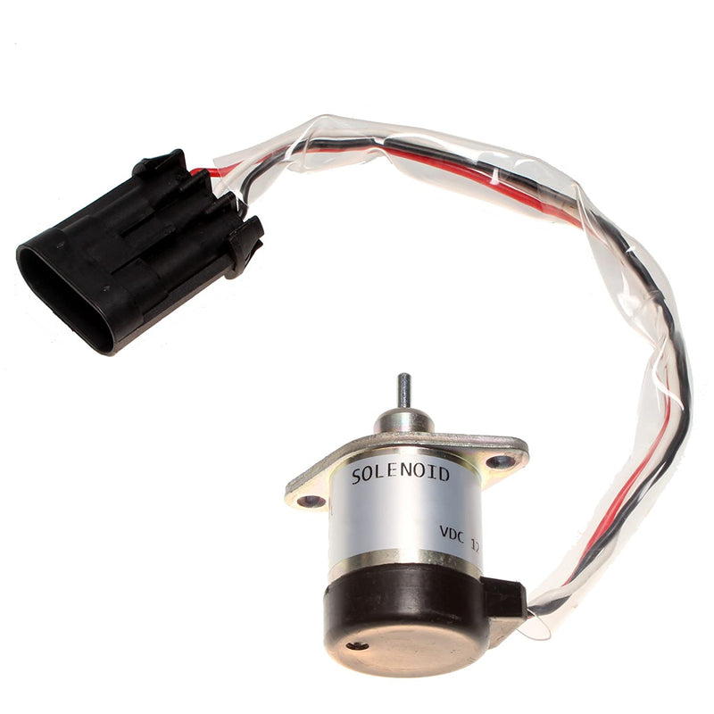 Fuel Shut Off Solenoid 6689034 Compatible with Bobcat A300 S220 S250 S300 S330 Skid Steer