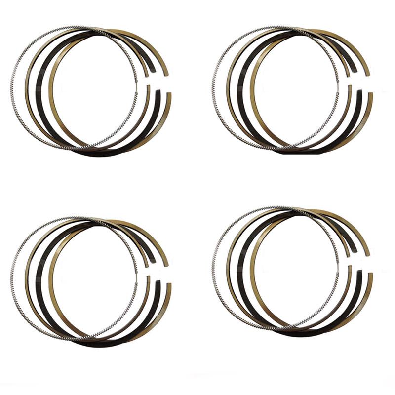 4PCS Piston Standard Ring Set For ISUZU NPR65 4BD1 4BD2 8-97117686-0