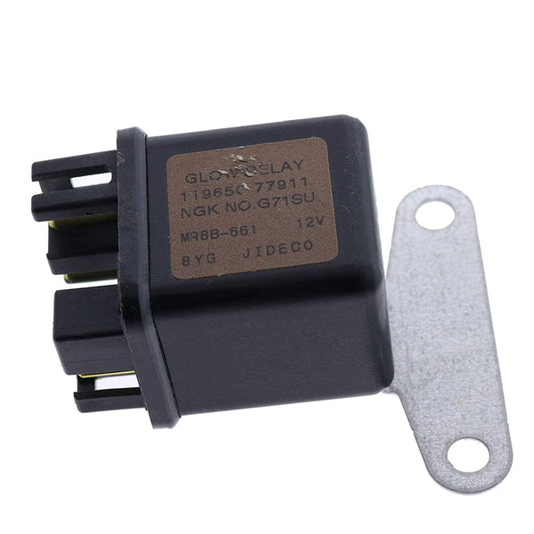 Preheating Glow Plug Relay 16415-65600 1641565600 8942481610 for Kubota D722 D902 D905 D1105 V3300 Yanmar 12V MR82BL-081 JIDECO 91008V Isuzu Hitachi ZAXIS27U ZAXIS50U ZAXIS40U