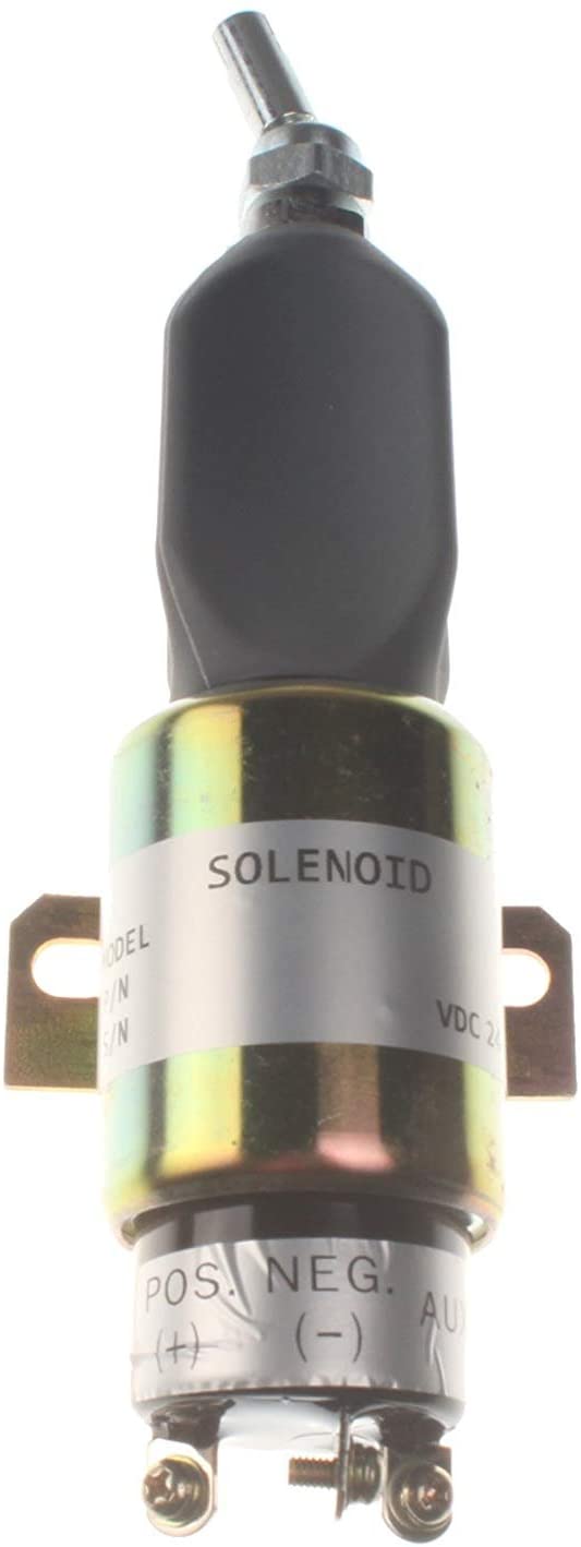 Stop Solenoid 600-815-7550 for Komatsu Engine 4D102E-1-X 4D102E-1B 4D95L-1FF 4D95L-1GG-BW 4D95L-1GG-W 4D95L-1GG 4D95LE-2A 4D95LE-2B 4D95LE-2C 4D95LE-2D