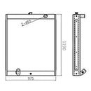 Buy Water Tank Radiator 13C91000 for Doosan Excavator S330LC-V