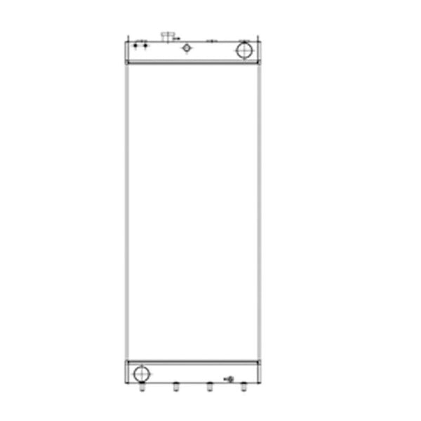 Buy Water Tank Radiator 207-03-41111 2070341111 For Komatsu Excavator PC360-10 PC390-10