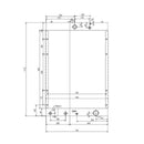 Cooling Water Radiator 76053580 for Hitachi Wheel Loader D150
