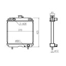 Fits Hitachi EX30 excavator Radiator 4428333