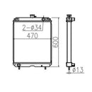 For Caterpillar Wheel Loader CAT 902B-2 Water Tank Radiator Core ASS'Y 244-6710