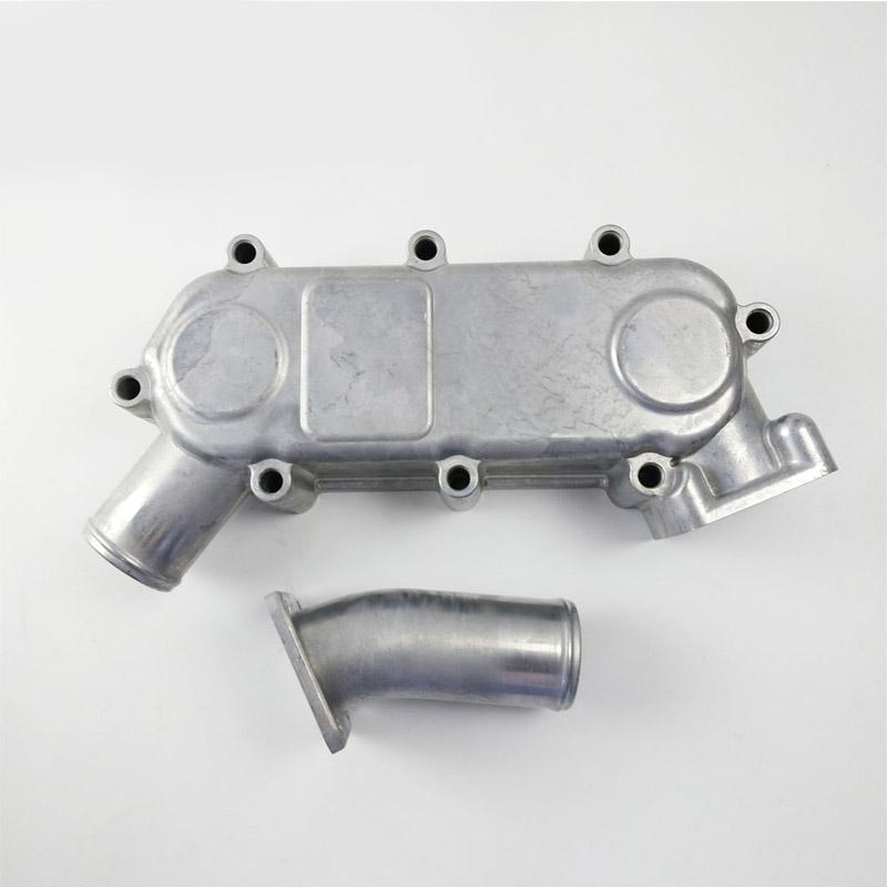 For Doosan Diesel Engine D1146 Oil Cooler Cover 65.05605-0028 with Water Pipe Spare Parts
