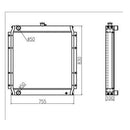 For Kato Excavator HD820V Water Tank Radiator ASS'Y