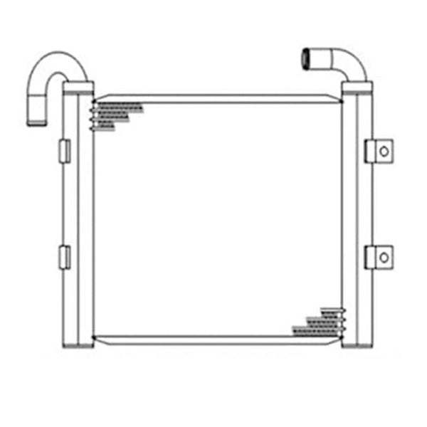 Hydraulic Oil Cooler Assy 20P-03-81212 for Komatsu PC20R-8 PC25R-8 PC27R-8