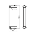 Radiator Core LN00065 for Case Crawler Excavator CX240 CX240LR