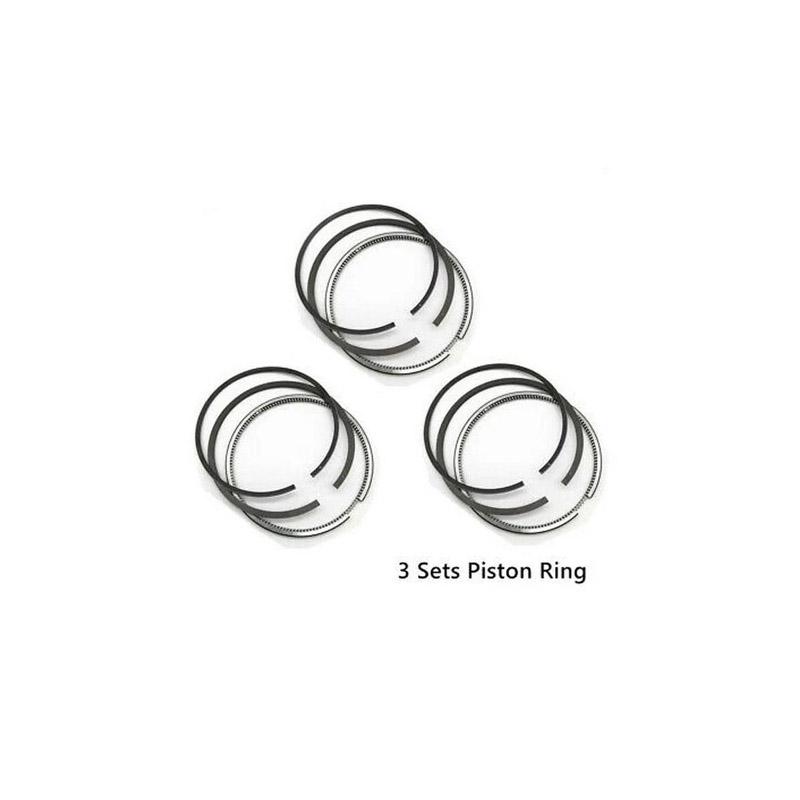 New 3 Sets STD Piston Kit With Ring 121450-22020 For Yanmar 3T72 Engine 72MM