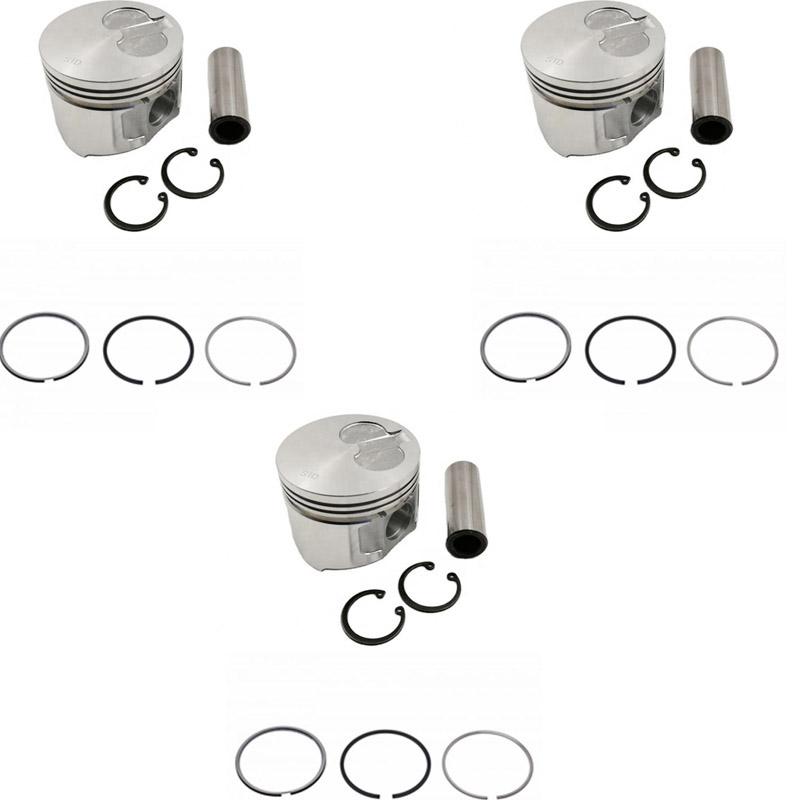 New 3 Sets STD Piston Kit With Ring 8-94411-568-1 For Isuzu 3KC1 Engine 74MM