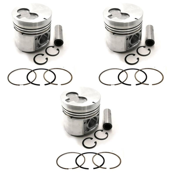 New 3 Sets STD Piston Kit With Ring 8-94414-745-1 For Isuzu 3KR1 Engine 81MM